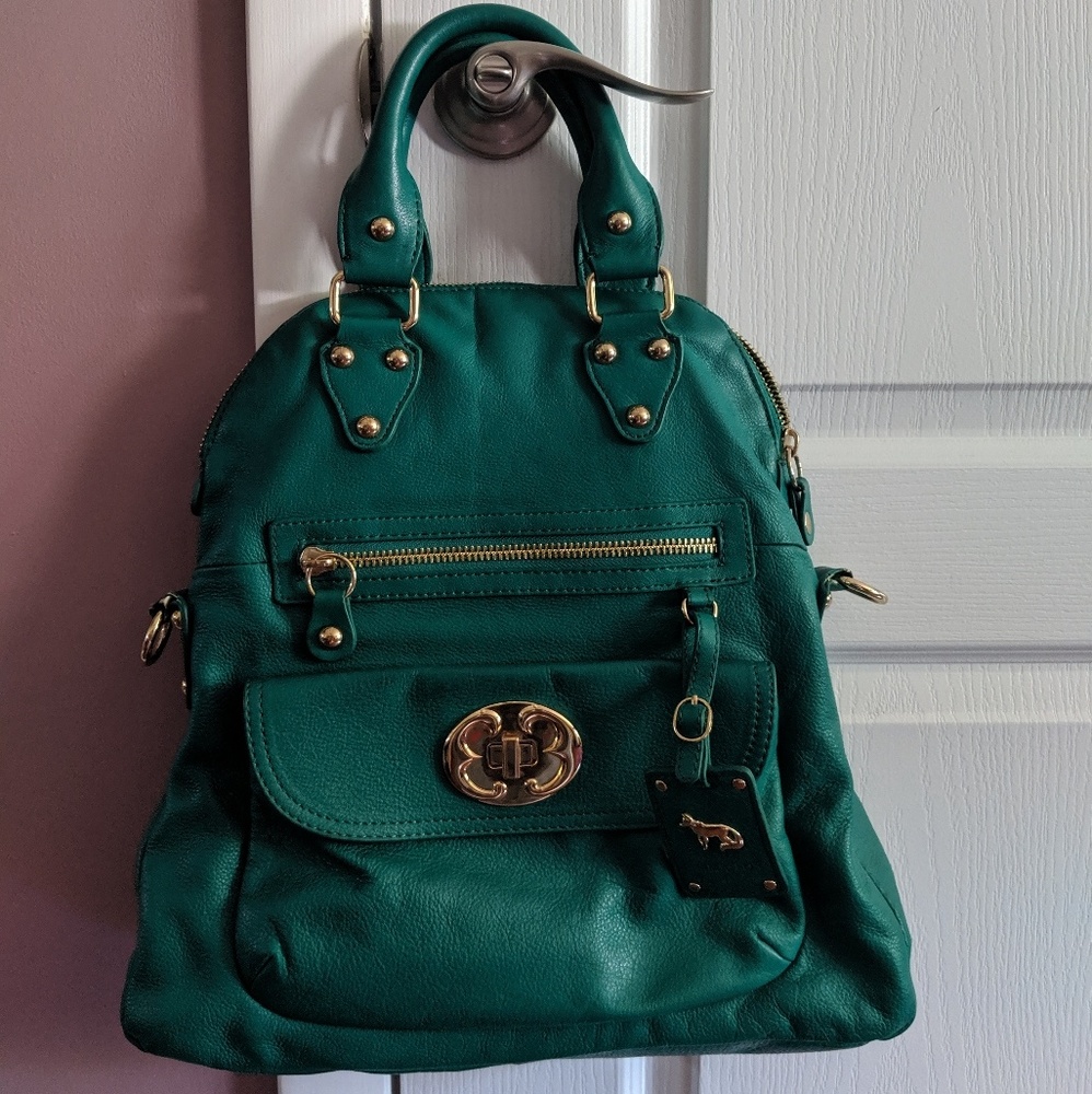 Emma Fox gorgeous green handbag